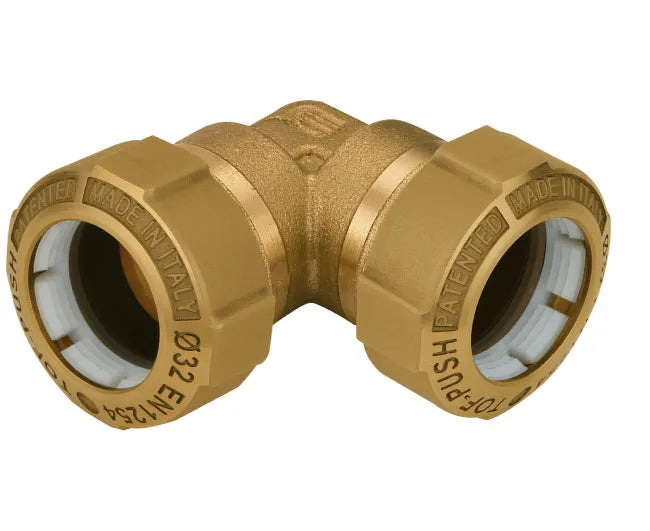 6 Raccordi Ottone 90° Per Tubi 10mm - Gomiti A L Per Liquidi, Gas E Impianti Idraulici - Foto 2