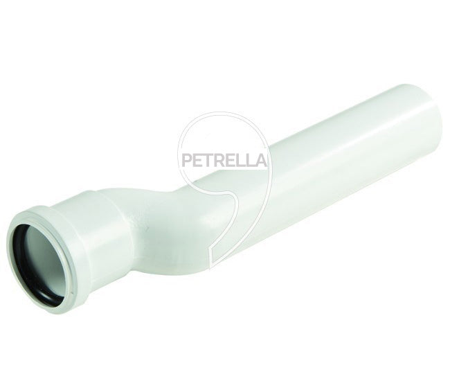 Canotto Prolungato Eccentrico Per Cassetta WC PUCCI - Lunghezza 24 Cm, Colore Bianco, Ricambio Originale