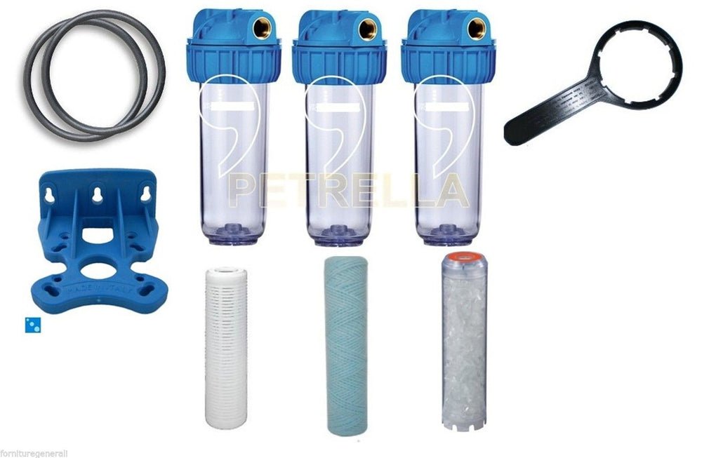 FILTRI DEPURATORE 5 STADI KIT RICAMBIO TAGLIANDO SOSTITUZIONE SISTEMA FILTRAZIONE CARBONI ATTIVI Sedimenti Nw Pr305 FILTRI DEPURATORE 5 STADI KIT RICAMBIO TAGLIANDO SOSTITUZIONE SISTEMA FILTRAZIONE CARBONI ATTIVI Sedimenti Nw Pr305